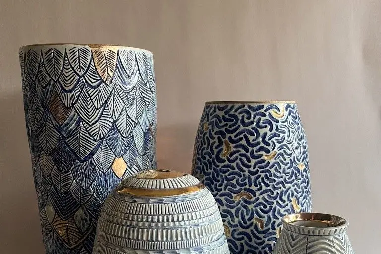 POTTERY: Clarissa Leatham will be exhibiting her hand-carved ceramics.