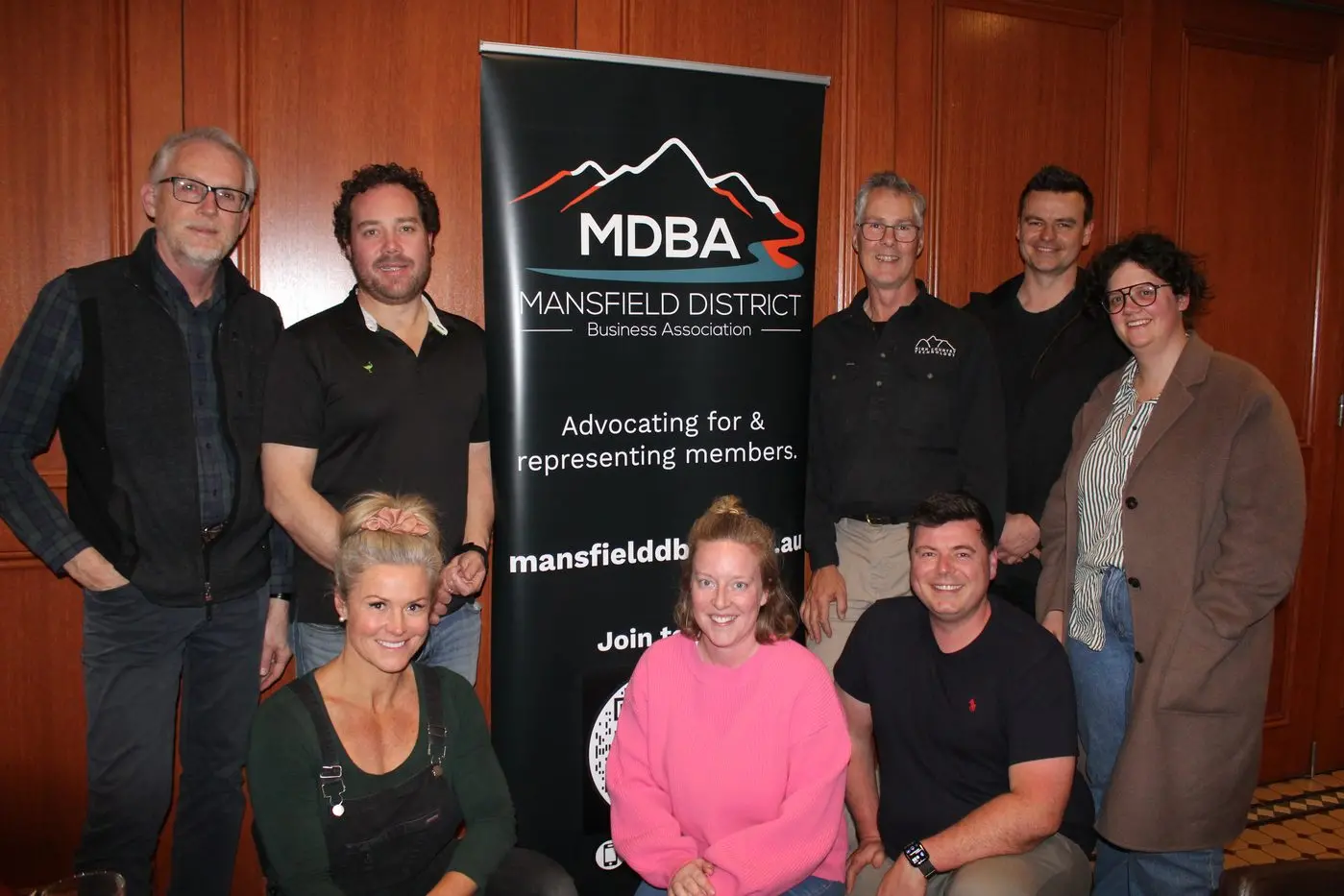 NEW COMMITTEE: (from left) Dean Belle, Jon Gifford, Lisa Deeble, Melissa Carthy, Guy Elliot, Nick Cooper, Jay Cooper and Polly Ritchie.