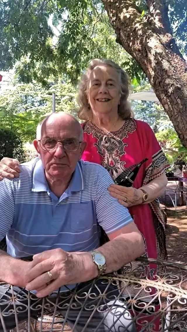 FAREWELL: The late Phil Dudley with his wife Seve.