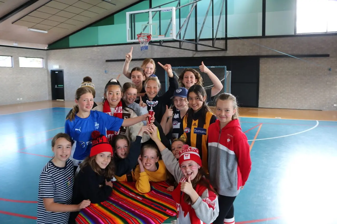 FOOTY COLOURS: (From left, front row) Elsy Hope, Lola Geddes, Carly Desmond, Erin Mahoney, Tigerlee Brachmann and Maddie Berry, with Lara Klingsporn, Isabella Hong, Chamonix Daly, Charlee Bretherton, Mila Walsh, Elizabeth Cotton and Tayla Rekers in the middle row, and Ella Mercieca, Ellie Marks and Ruby Polkinghorn in the back row. Id:30957