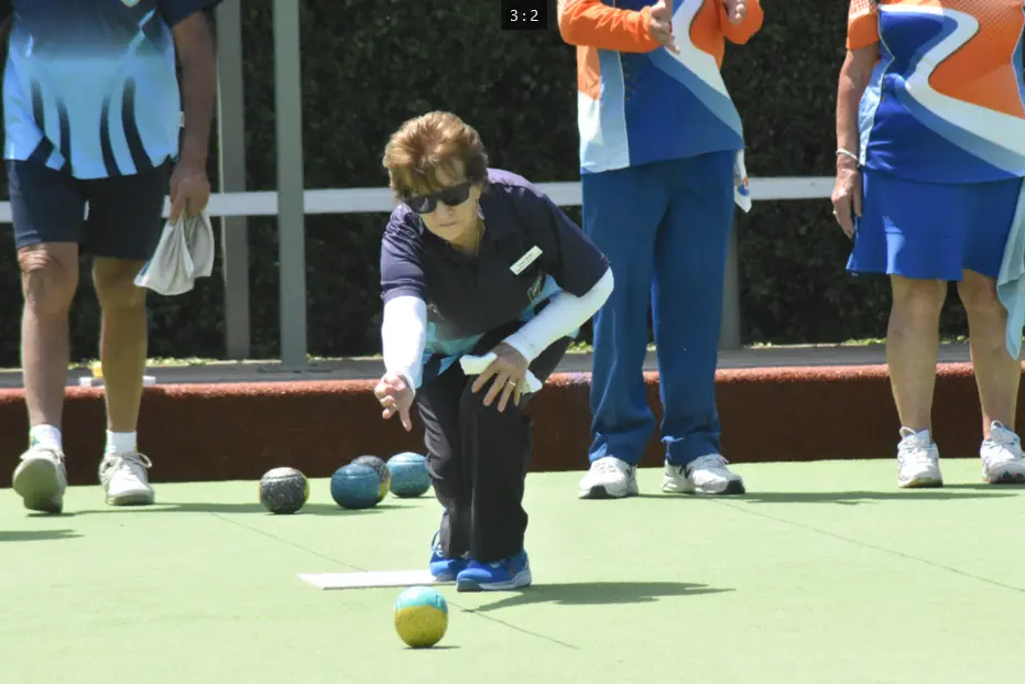 EYES ON THE BALL: Irene Fuller. PHOTO: Pam Zierk-Mahoney