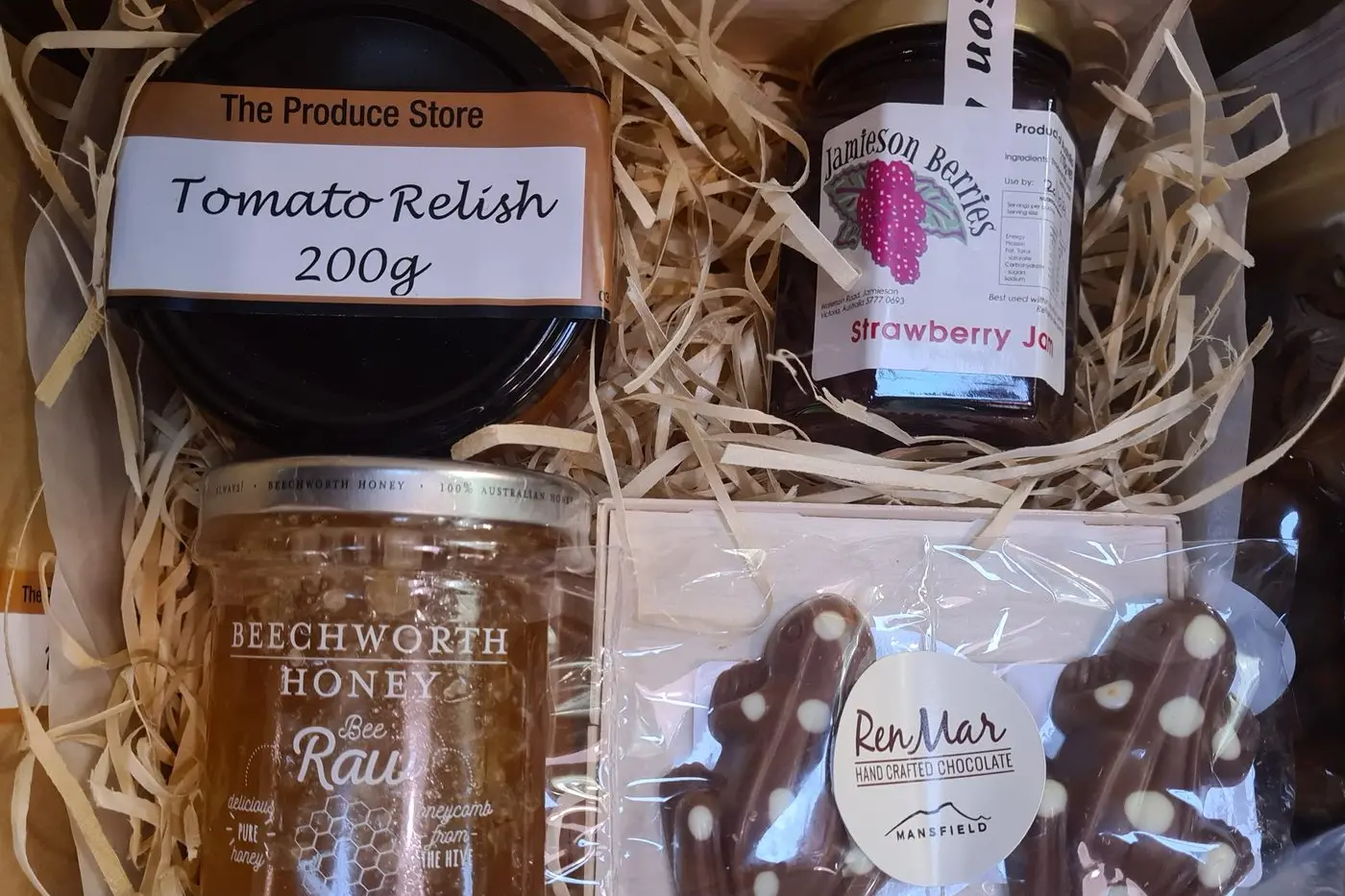 LOCAL GOODIES: The Mansfield Produce Store hampers are made up of local and regional produce promoting the North East as a destination for fine foods.