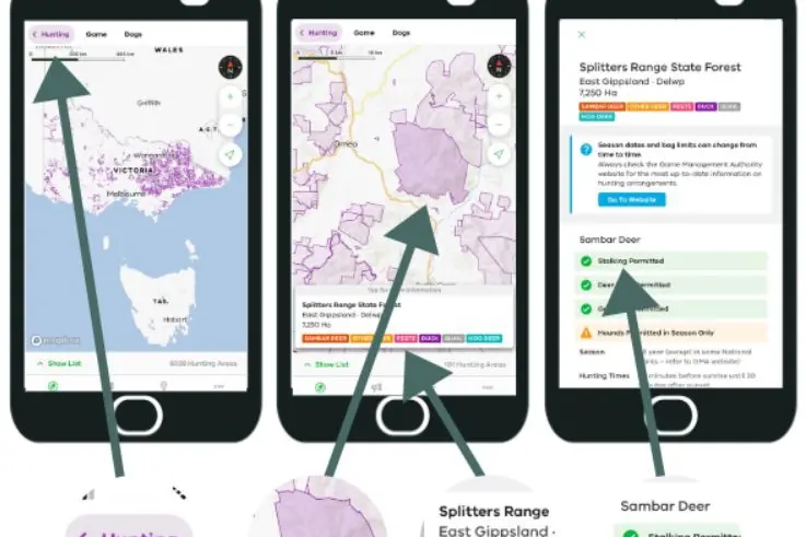 HUNTING SPOTS: Download the \\'More to Explore\\' app at the App store or Google Play store to find out where you are permitted to hunt.