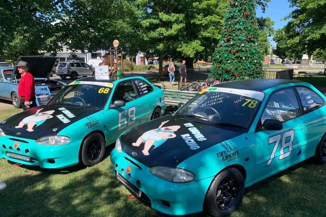 NEED FOR SPEED: Mansfield\\'s Hyundai Excel cars. PHOTO: Michelle Tremellen Id:41512