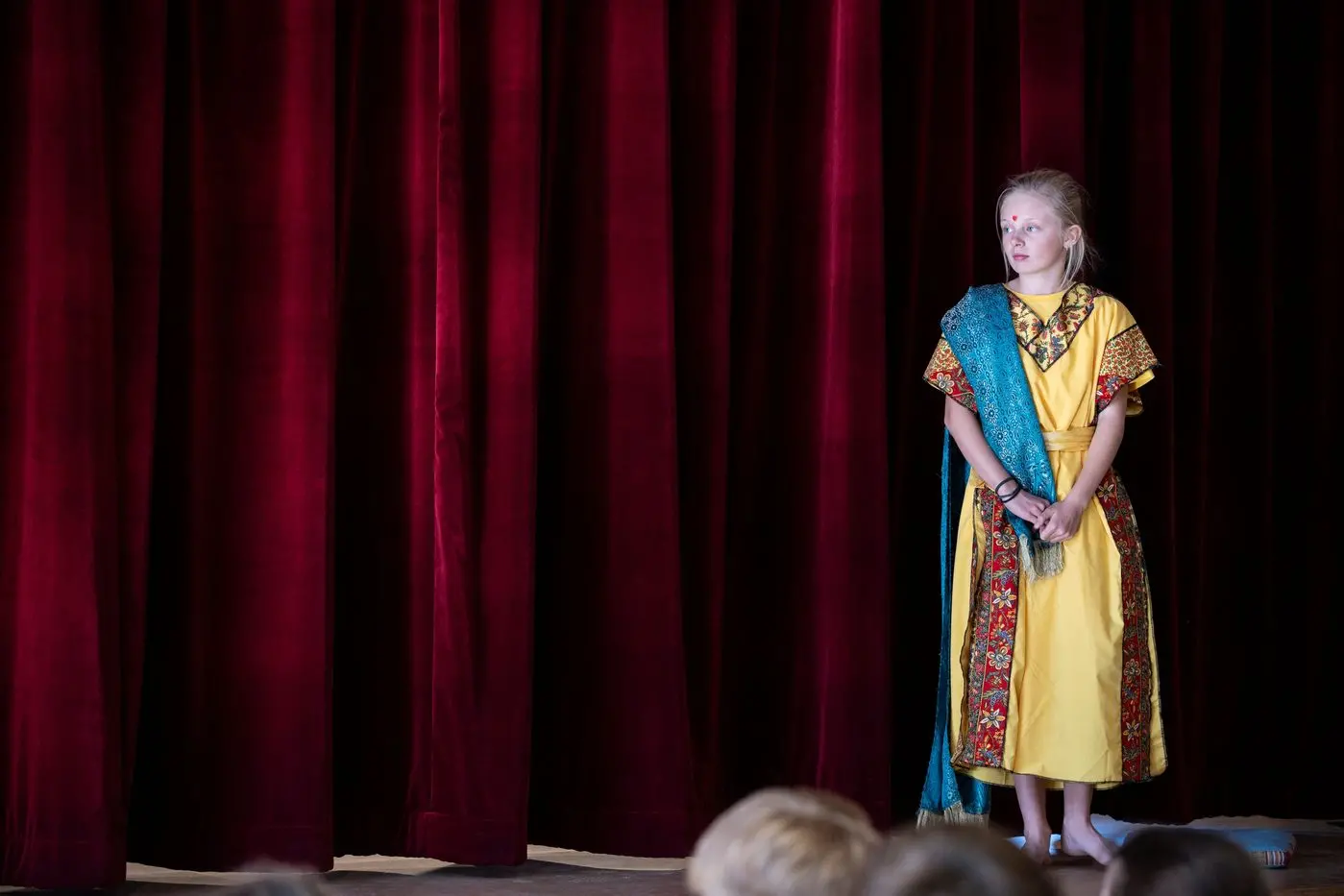 ON STAGE: Anouk Van Wyk performing in Eklavya\\u2019s Sacrifice at the Melliodora Hall, Mansfield Steiner School. PHOTOS: Nicky Sanders