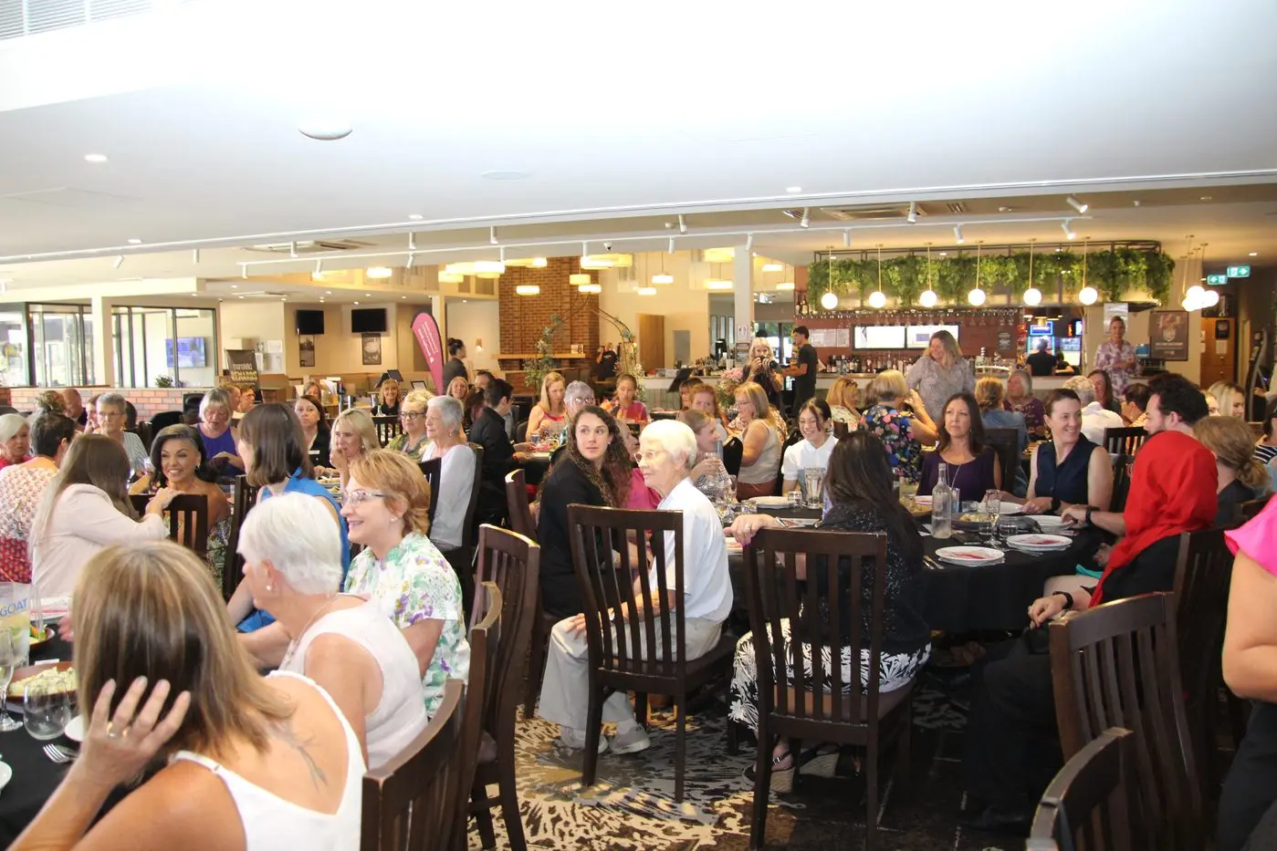 FULL HOUSE: The golf club was filled with local women at the WINE International Women\\'s Day lunch last week. PHOTO: Lynn Elder