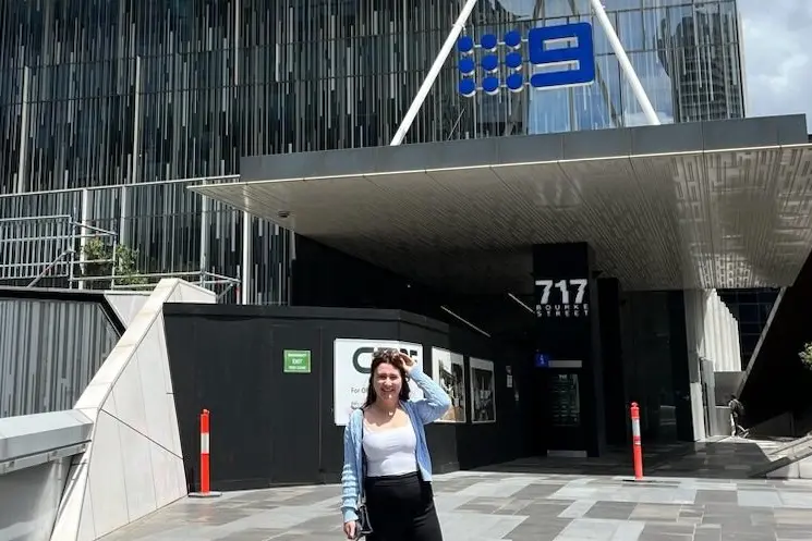 IN THE BIG SMOKE: Mansfield Courier journalist Hannah Kennelly on the first day of her 12-week placement at The Age.