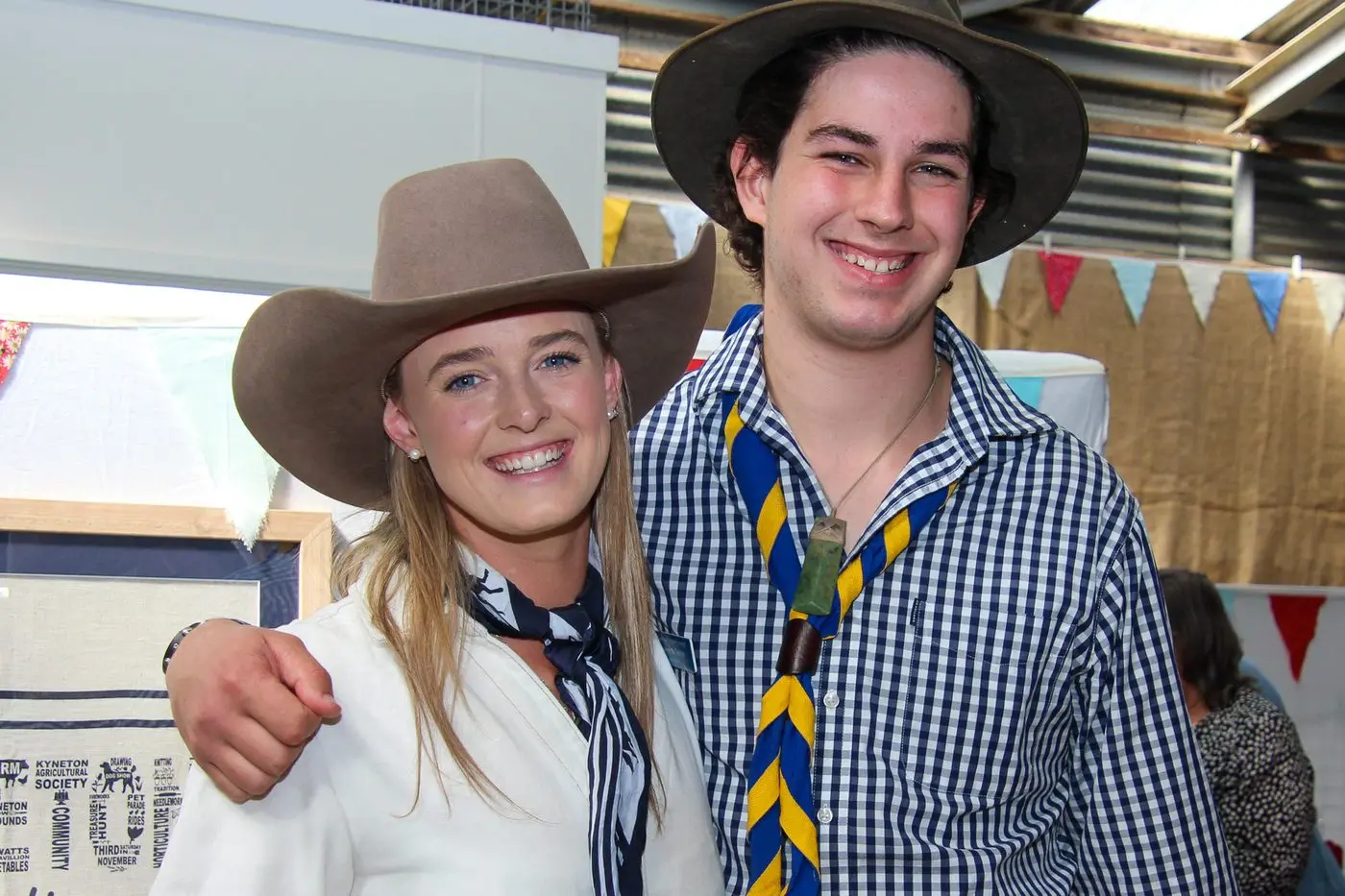 YOUNG AMBASSADORS: Mansfield\\'s Annie Marquison and Connor McFadden supporting each other prior to the announcement of the winners of the VAS Rural Ambassador and Junior Ambassador awards. PHOTO: Lynn Elder