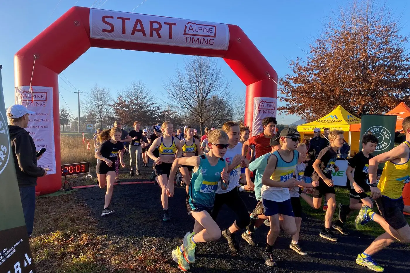 YOUNG RUNNERS: The third annual Mansfield Marathon will take place on May 12 along Great Victorian Rail Trail and is this year combining with the Mothers Day Classic.