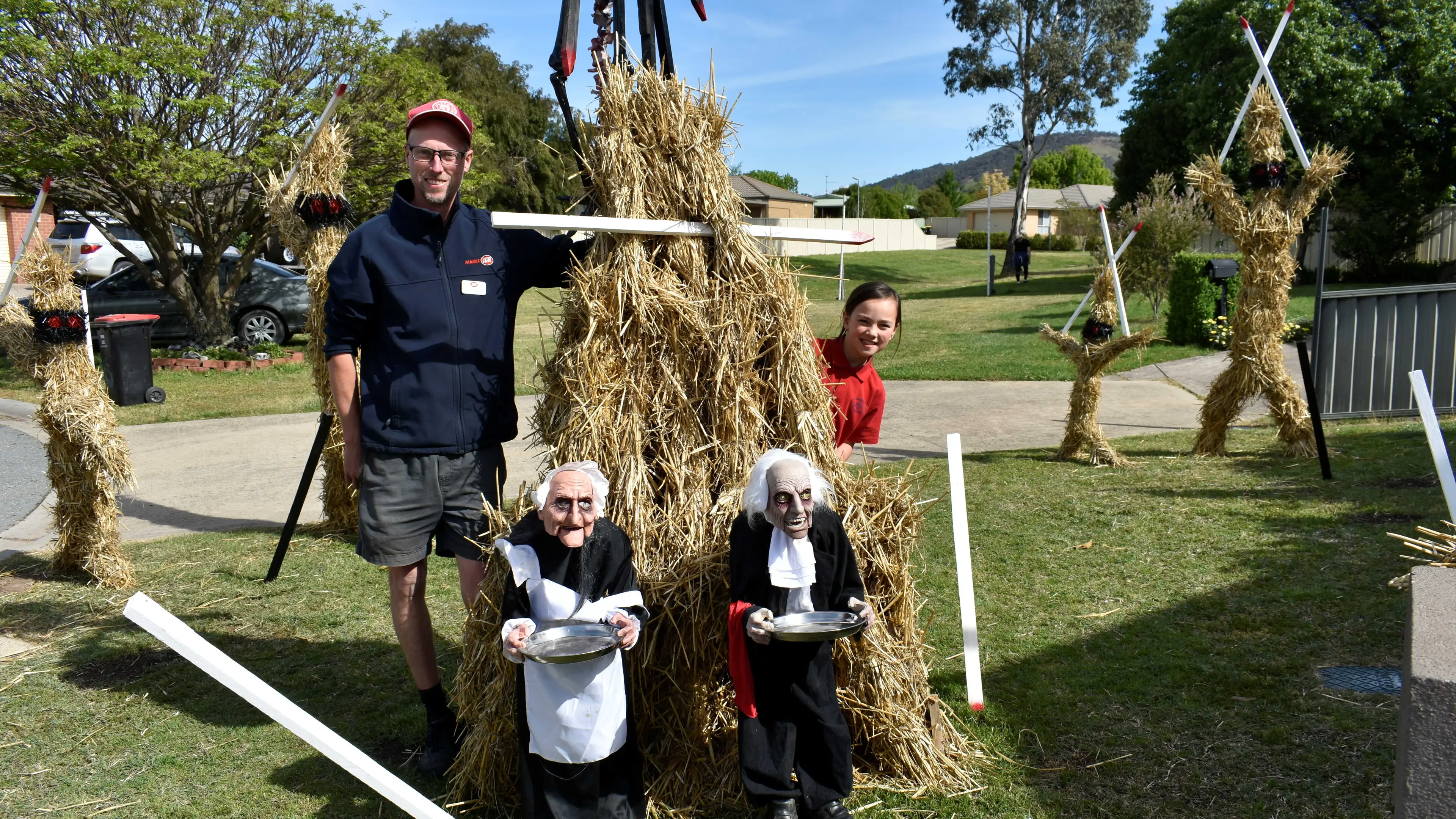 Effigies and ghouls celebrate Halloween