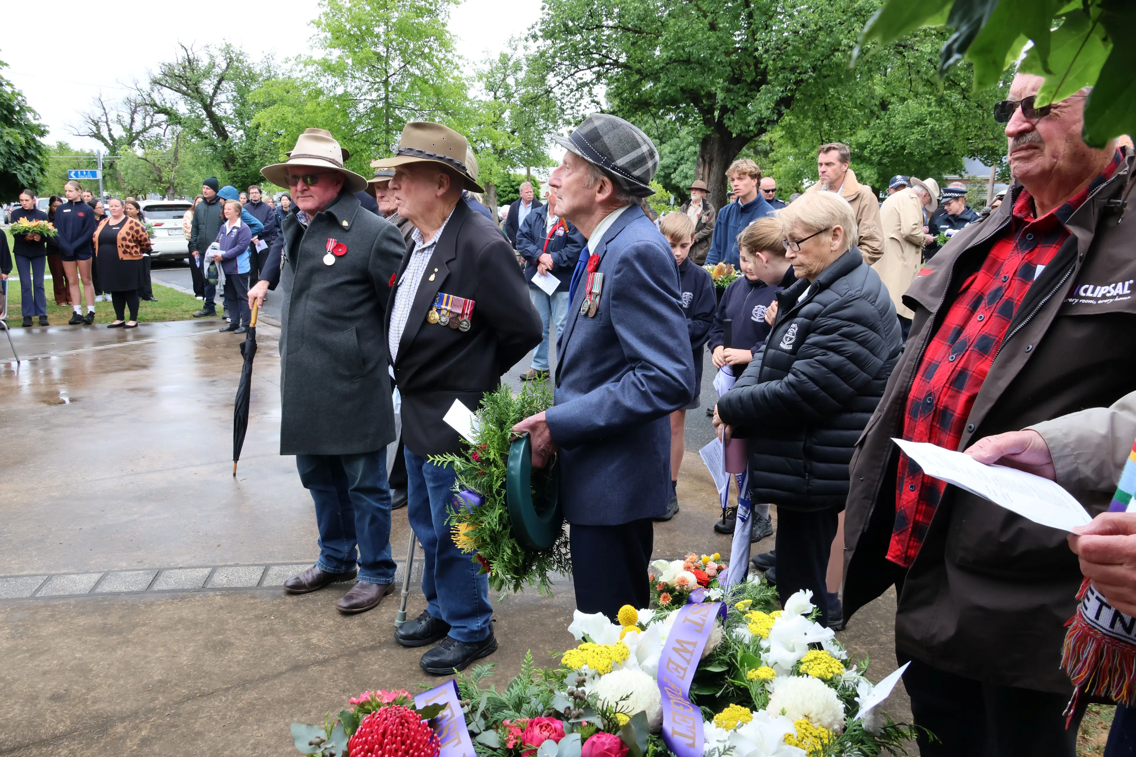 <p>REMEMBERING: RSL members paid their respects at the Remembrance Day service</p>\\n