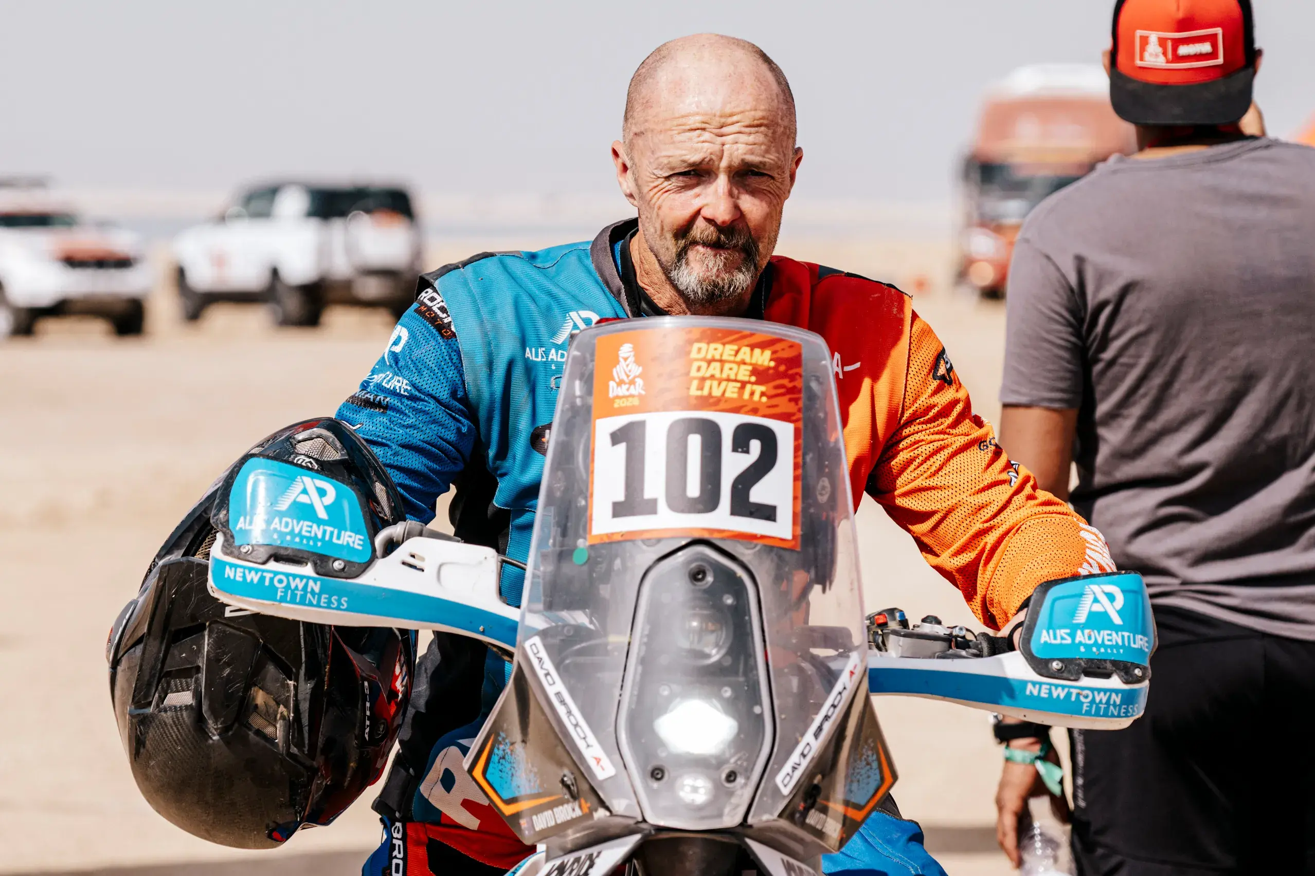 <p>GRITTY FINISH: David Brock overcame injuries and a near disqualification to hit the finish line at the Dakar Rally. PHOTOS: edophoto</p>\\n