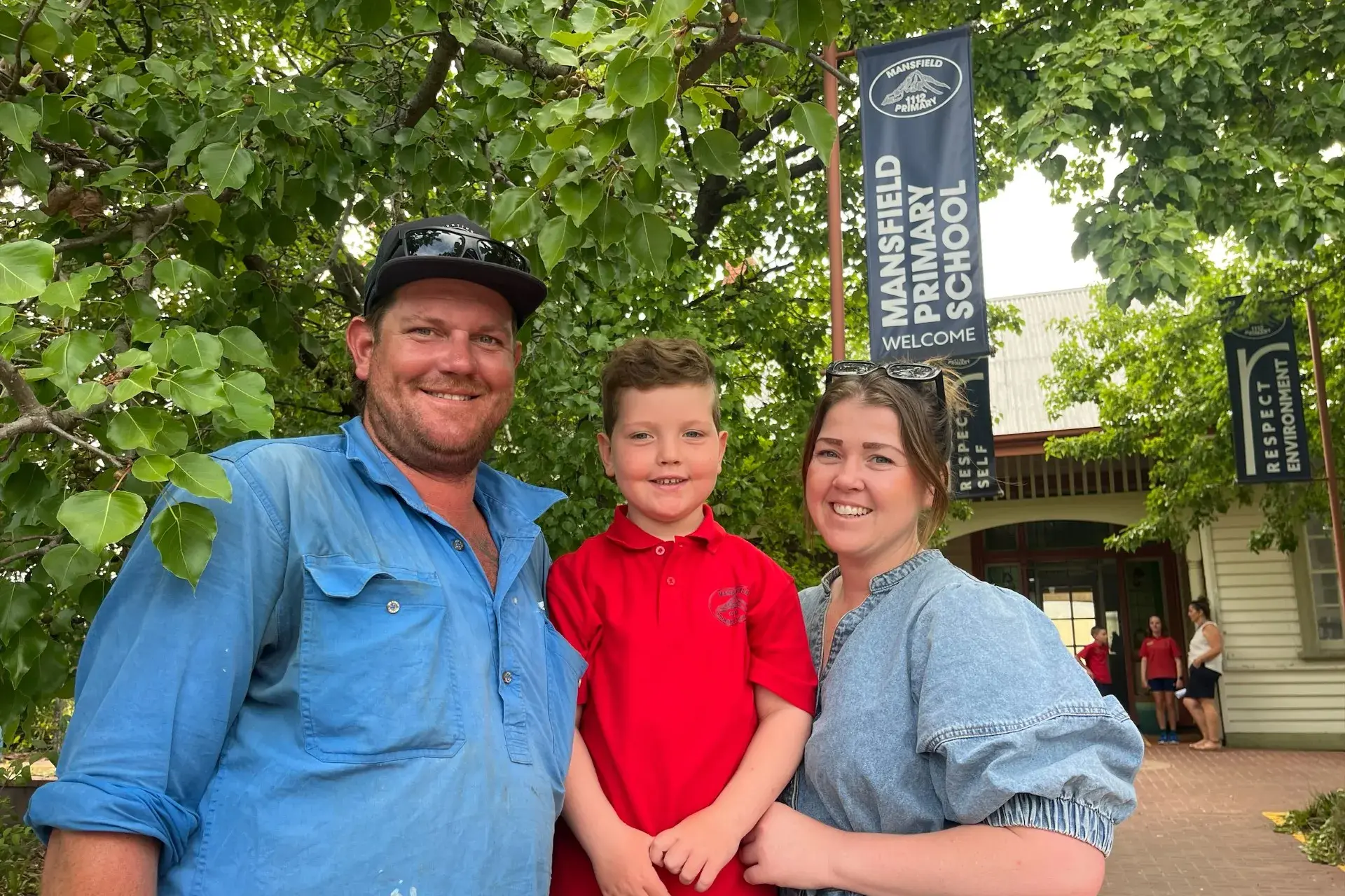 <p>FIRST DAY: Granger Norris arrived with his parents Kyall Norris and Kirsty Norris</p>\\n