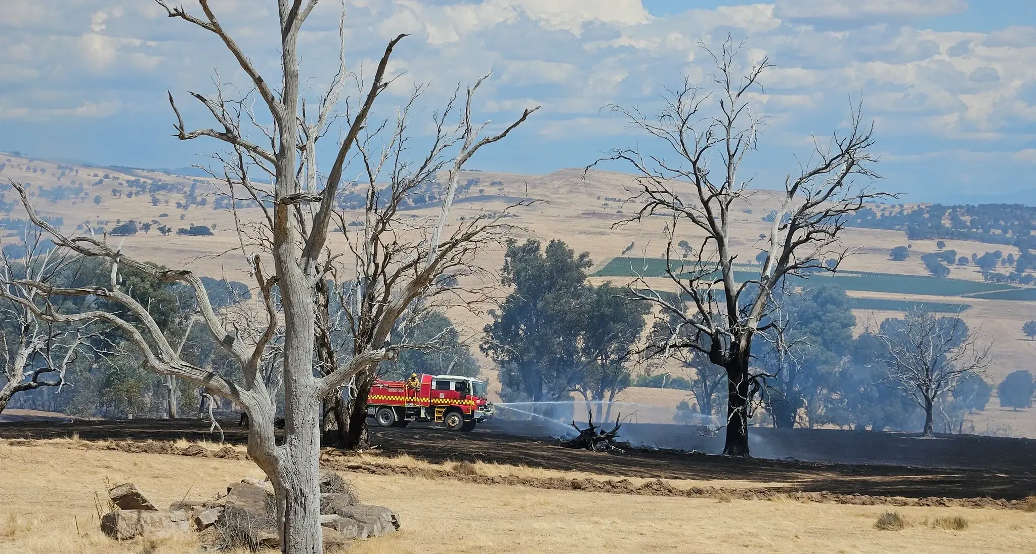 Barwite grass fire quickly brought under control