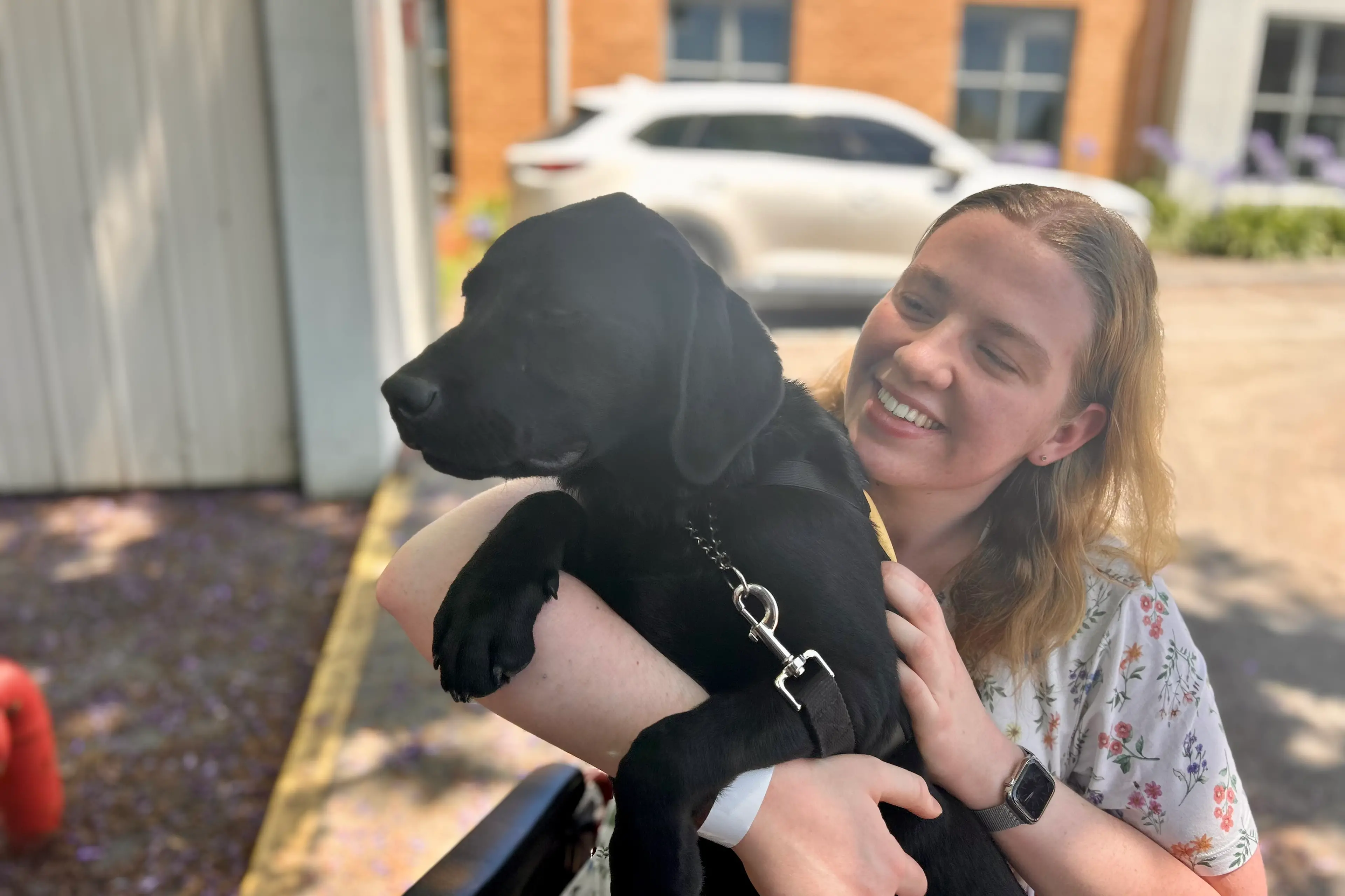 <p>INSPIRING: Sophie Bussell with her trained support dog Toby has a story to tell about battling Functional Neurological Disorder (FND) and learning how to walk again.</p>\\n