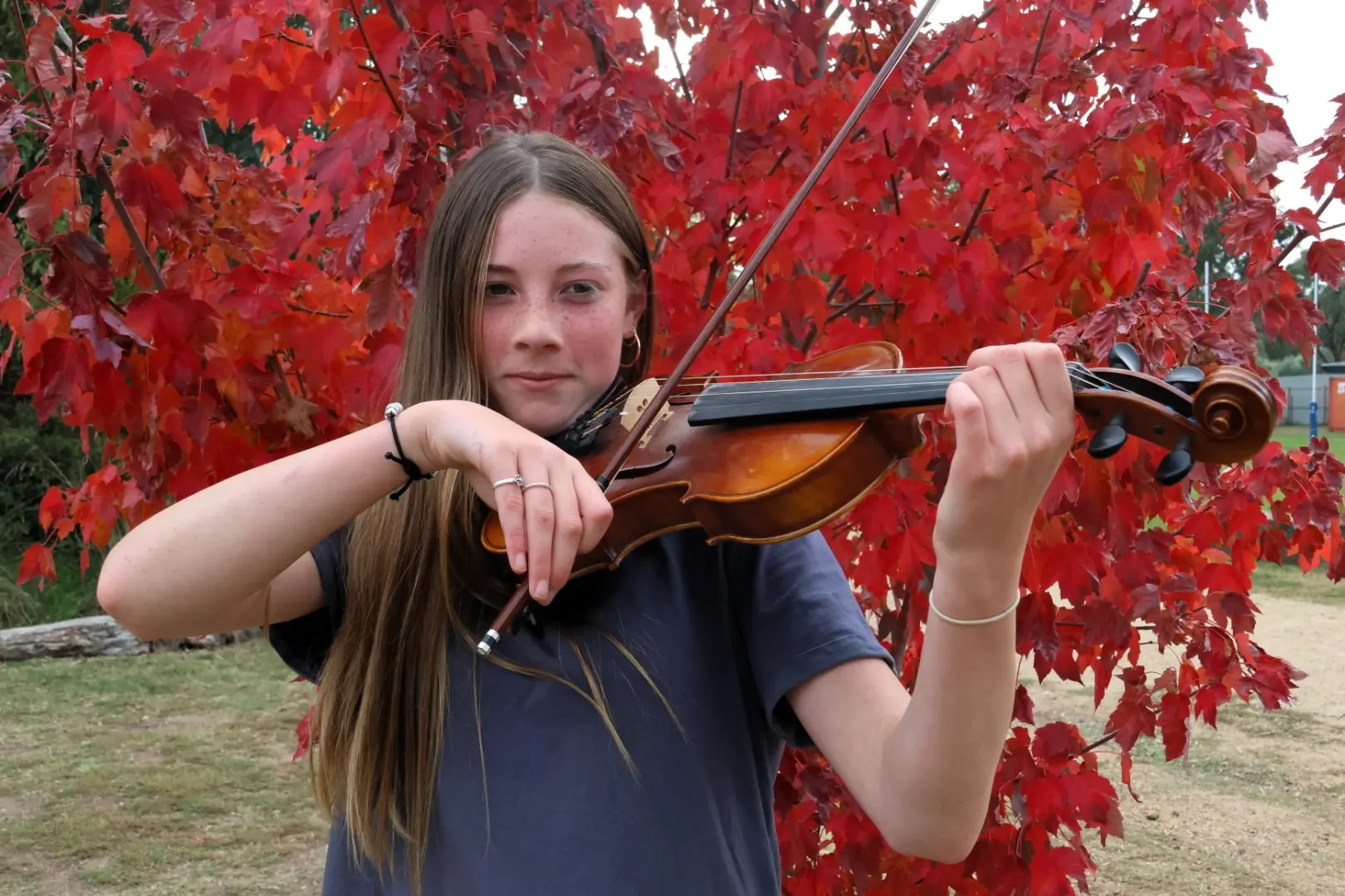 Steiner student shines with silver music award for violin