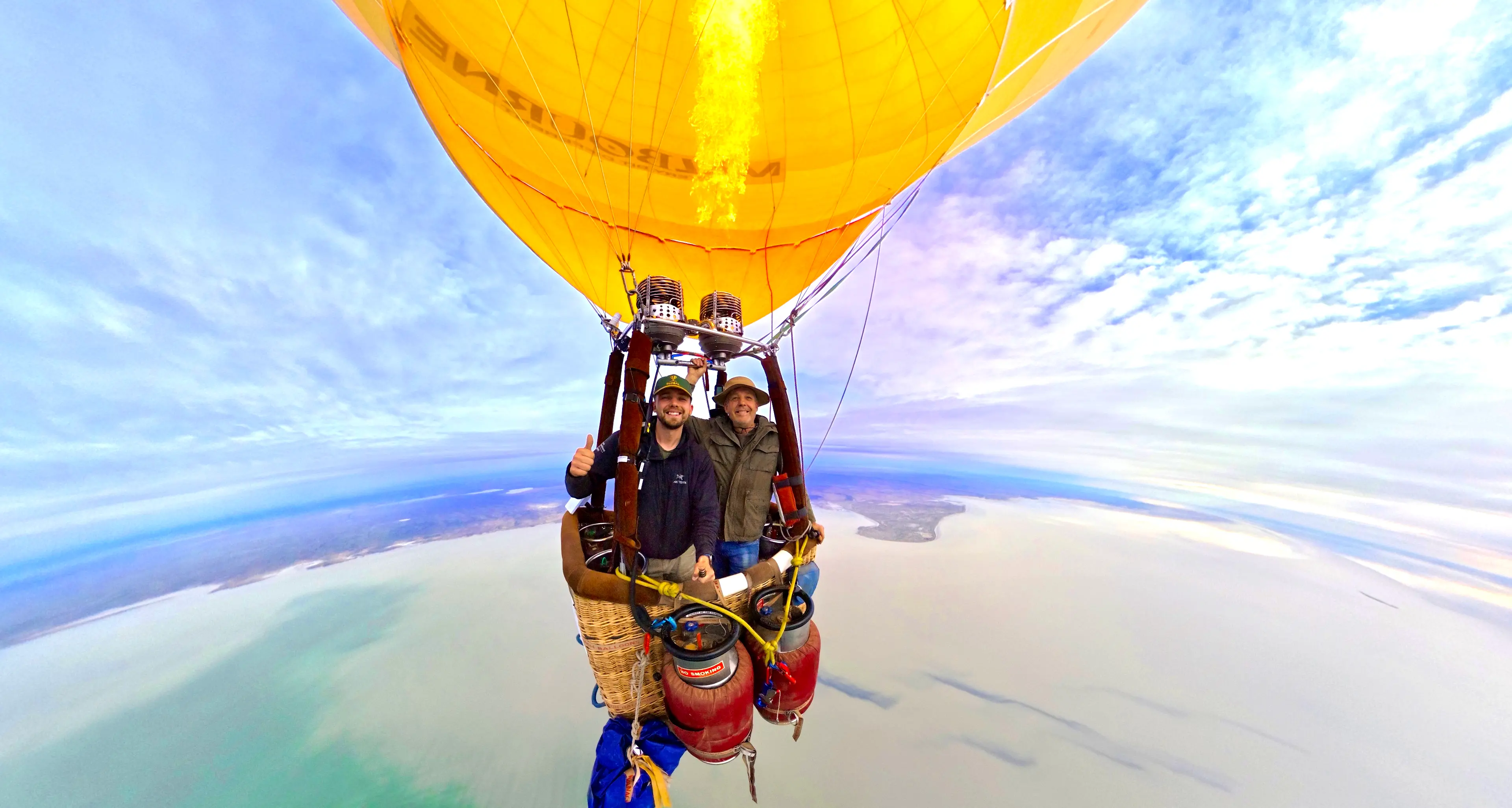 Mansfield ballooning pioneers complete world-first crossing
