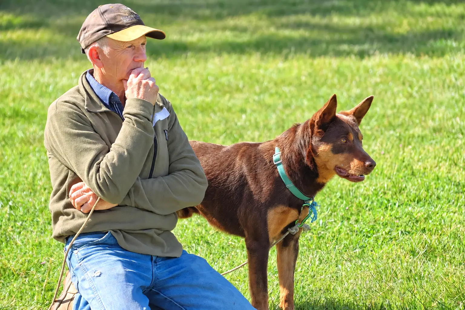 <p>David Martin and his four-legged best friend</p>\\n