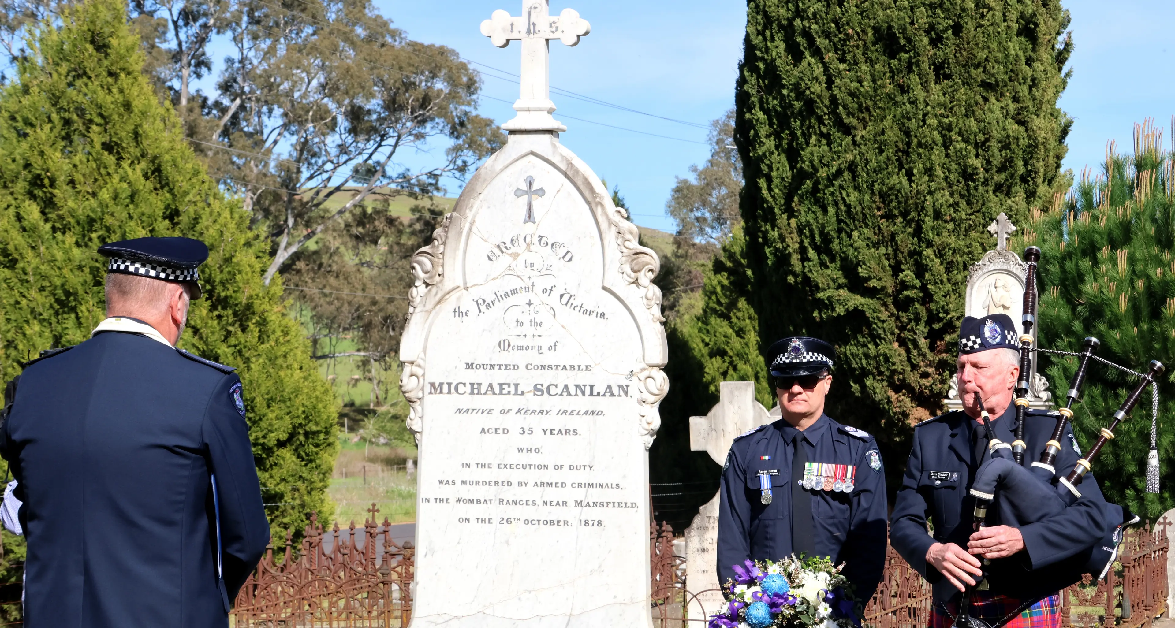 Honouring police who died at Stringybark Creek