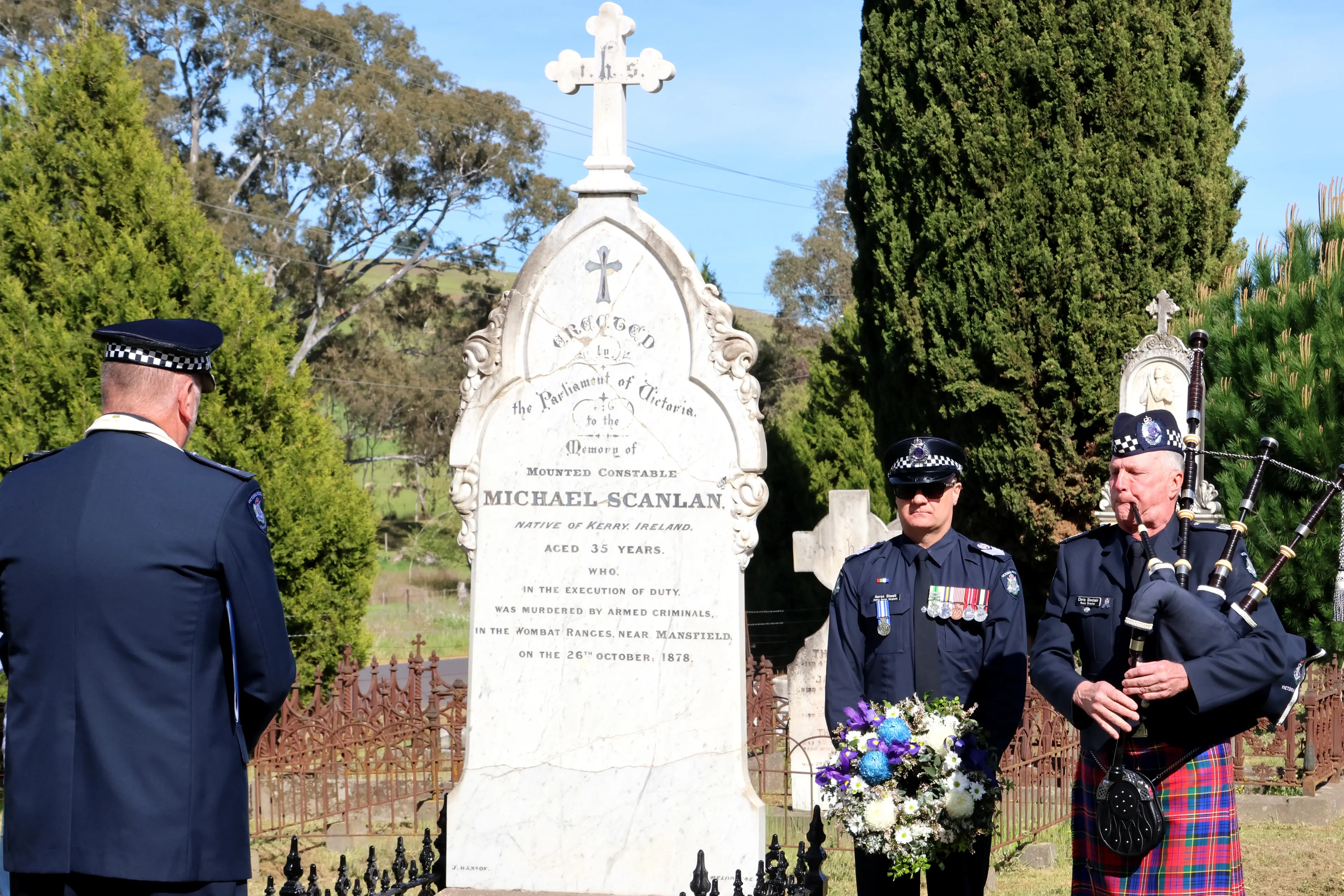 Honouring police who died at Stringybark Creek