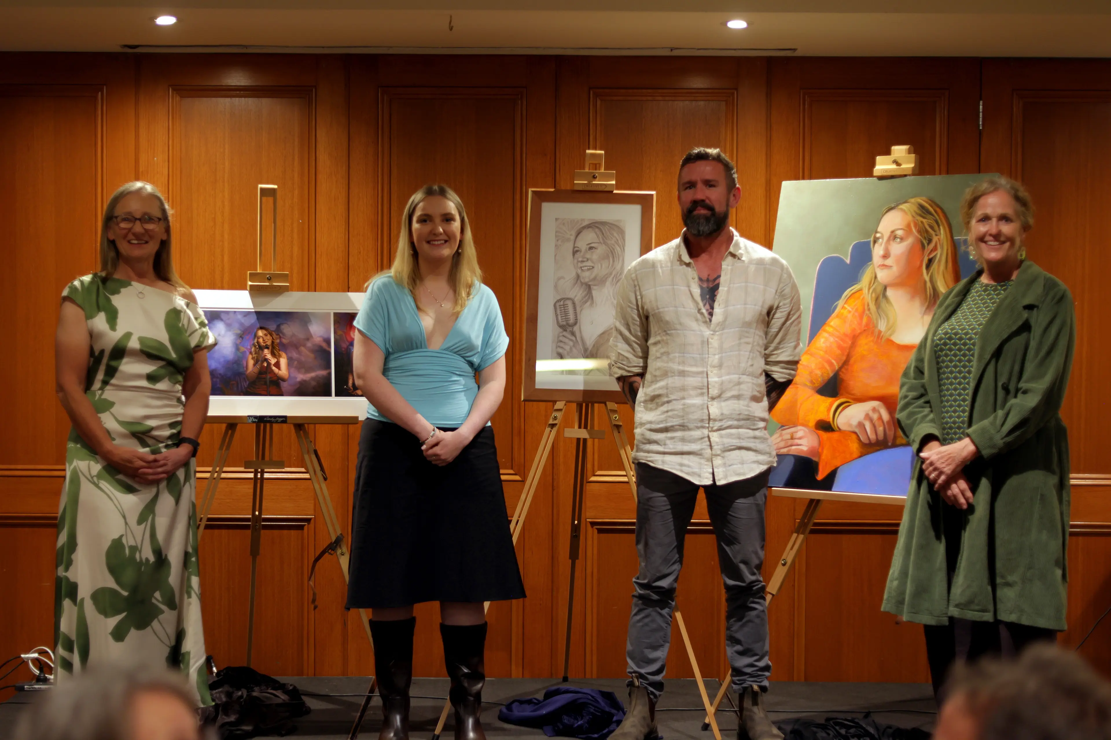 <p>THE 3 FACES: Sandra Lording,Ella Crathern, Lucas Holland and Michelle Selway Lampard.</p>\\n