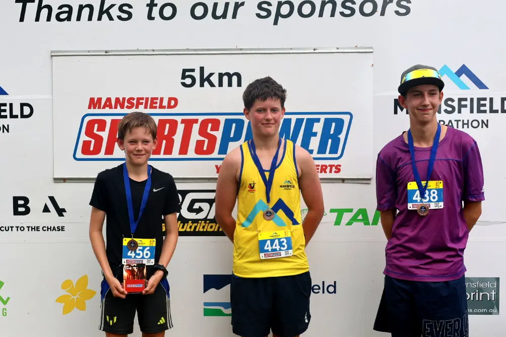 <p>LOCAL SPEED: Archie Delany, Coby Hodge and Jasper Watts filled the podium in the 5km.</p>\\n