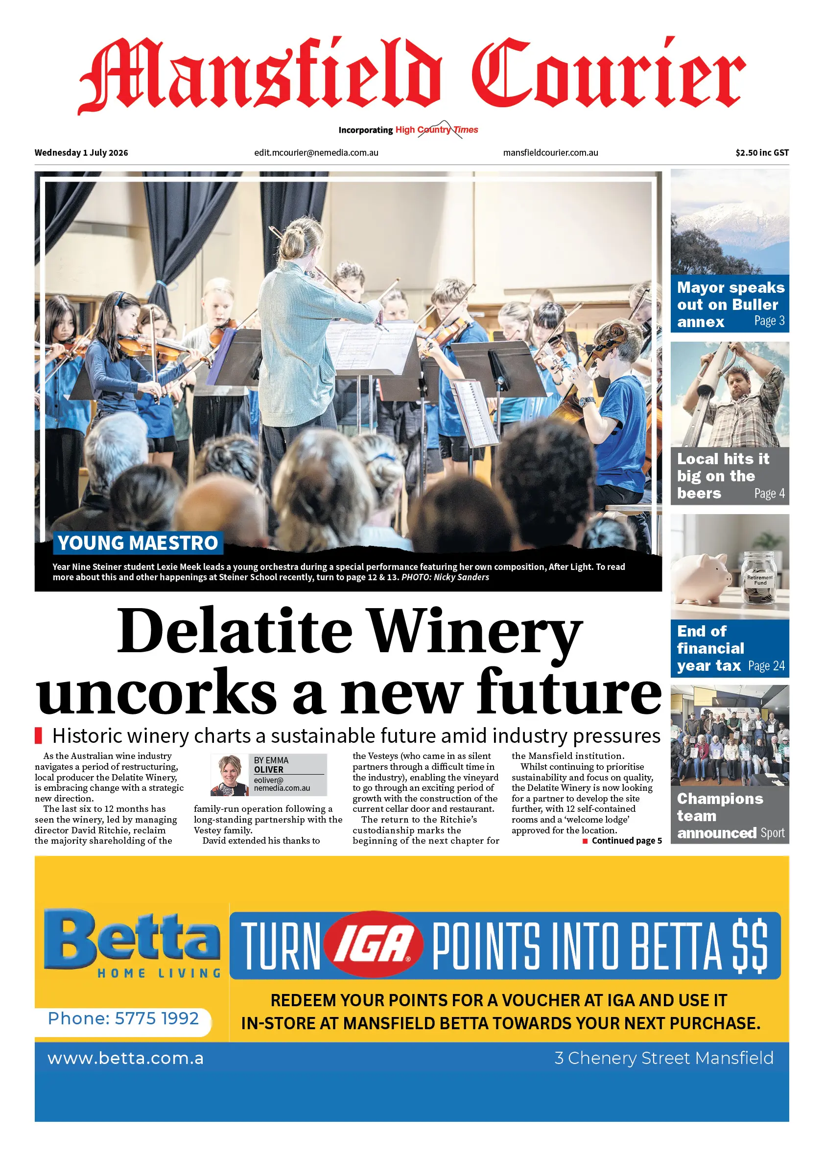 Mansfield Courier, Wednesday 1 July 2026