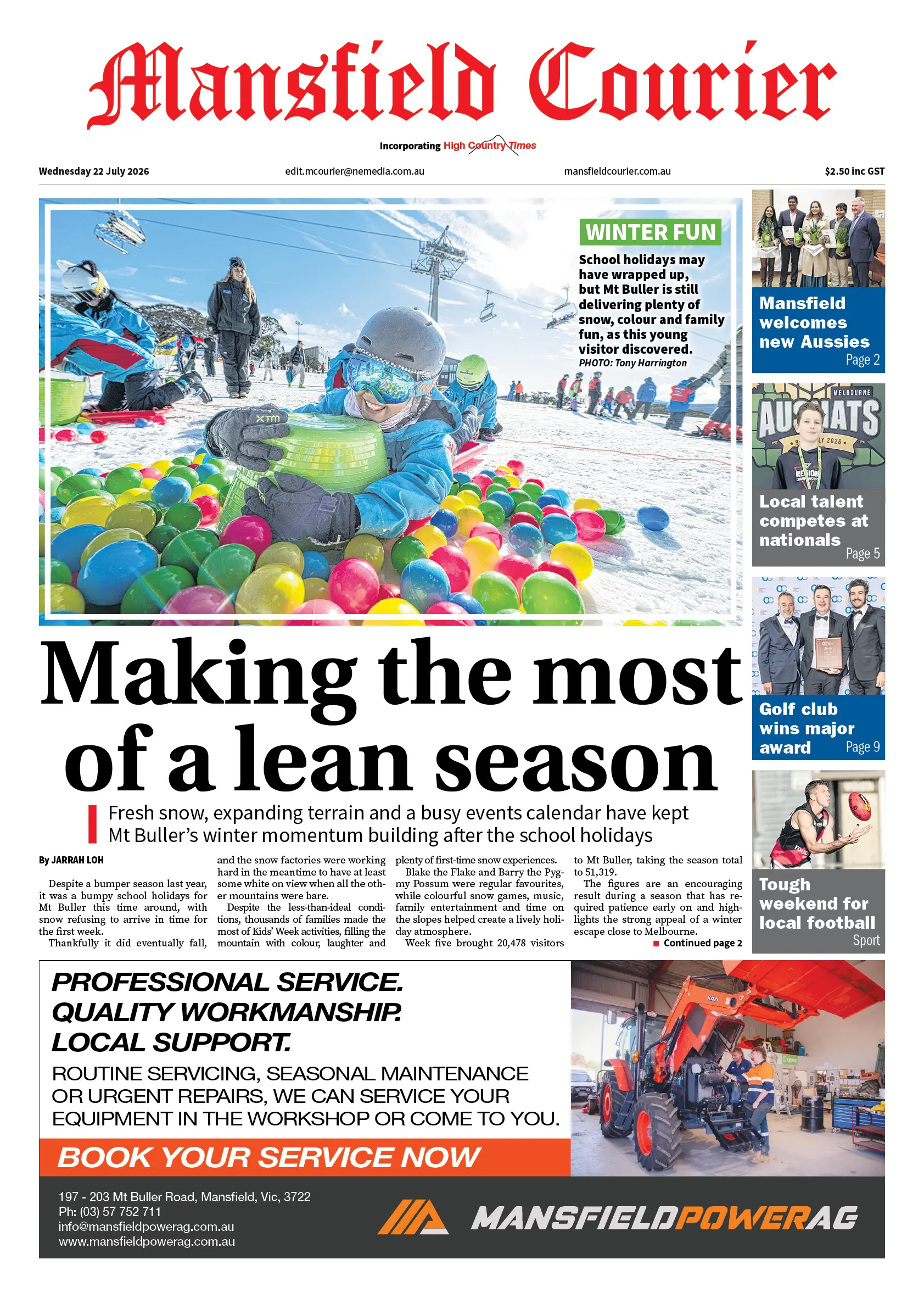 Mansfield Courier, Wednesday 22 July 2026
