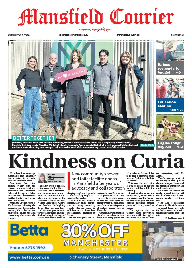 Mansfield Courier - Wednesday, May 20, 2026