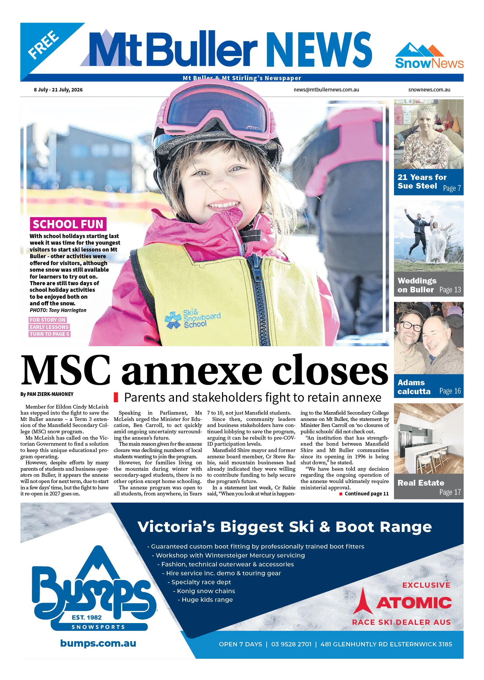 Mt Buller News, 8 July - 21 July, 2026