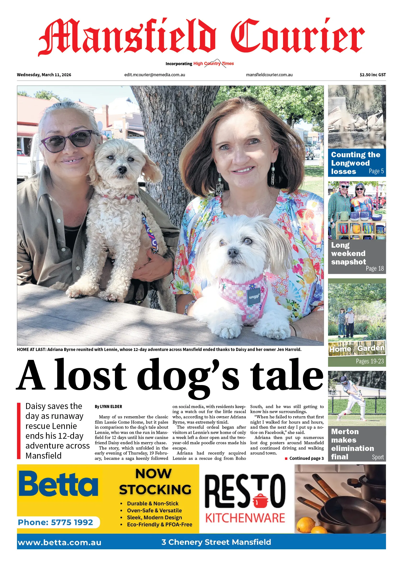 Mansfield Courier, Wednesday, March 11, 2026