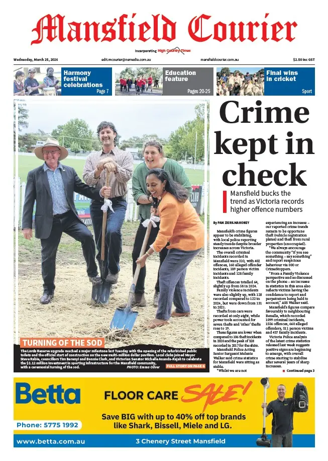 Mansfield Courier - Wednesday, March 25, 2026