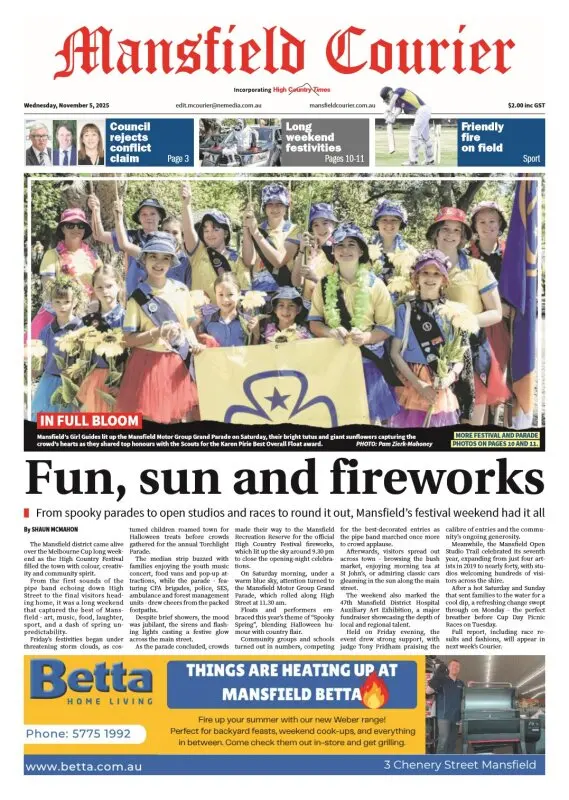 Mansfield Courier, Wednesday, November 5, 2025