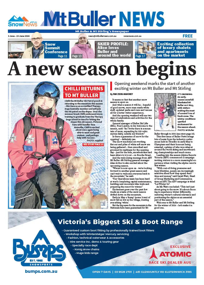 Mt Buller News - Wednesday, June 3, 2026