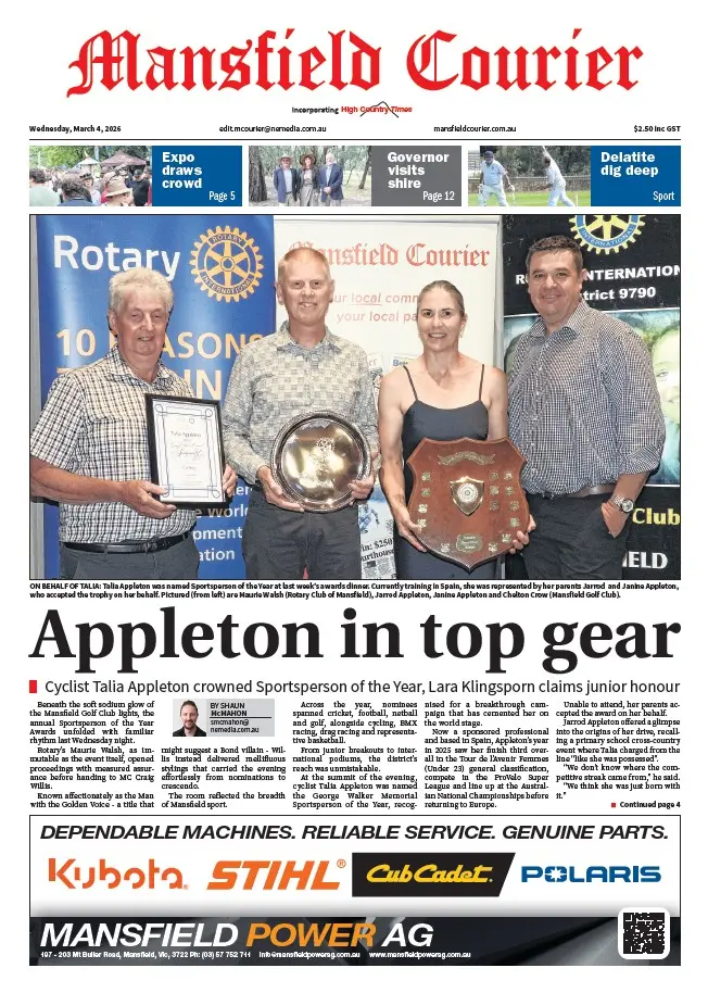 Mansfield Courier - Wednesday, March 4, 2026