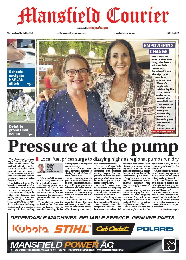 Mansfield Courier - Wednesday, March 18, 2026