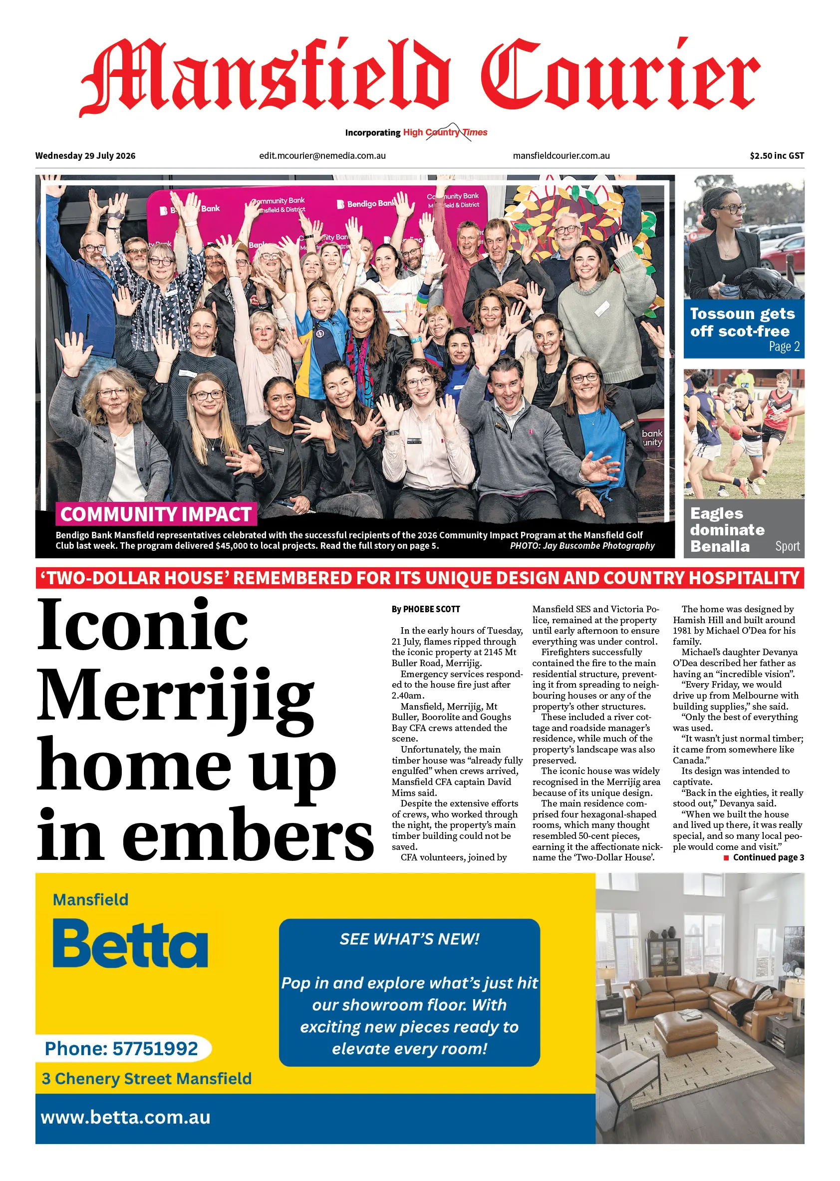 Mansfield Courier, Wednesday 29 July 2026
